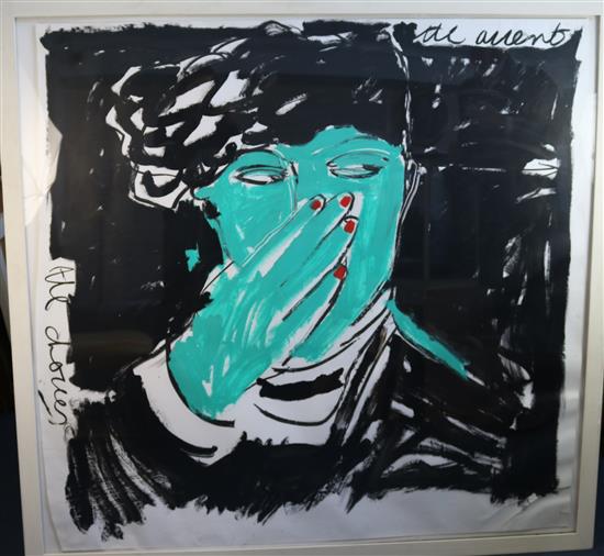 § Bruce McLean (1944-) The Accent, The Choices 54 x 54.5in.